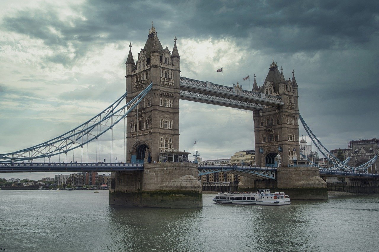 The London skyline and the Thames